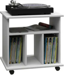 Schallplattenregal in Weiss ca. 60x59x45 cm 'Retal'