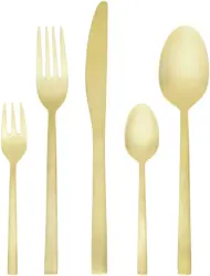 Besteckset Beverly aus Metall, 20-teilig