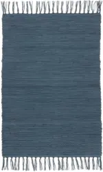 Fleckerlteppich Julia in Dunkelblau ca.60x90cm