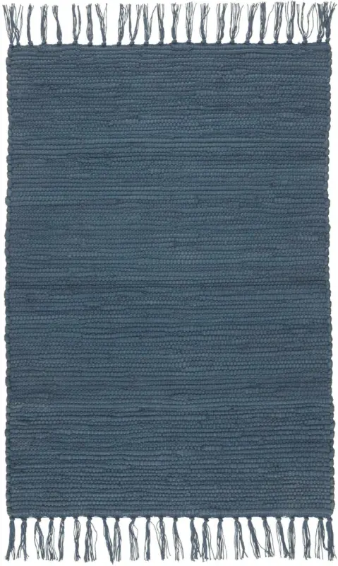 Fleckerlteppich Julia in Dunkelblau ca.60x90cm