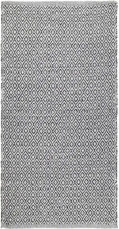 Handwebteppich Carola 1 in Grau ca.60x120cm