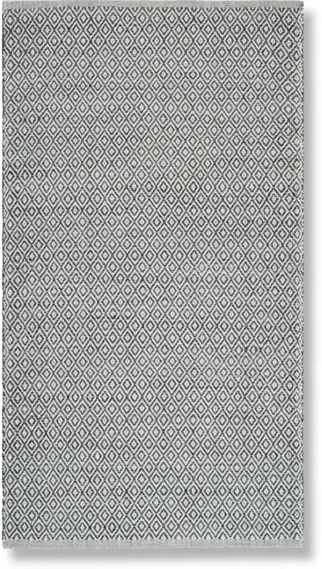 Handwebteppich Carola 2 in Grau ca. 80x150cm