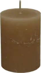 Stumpenkerze Lia in Sandfarben