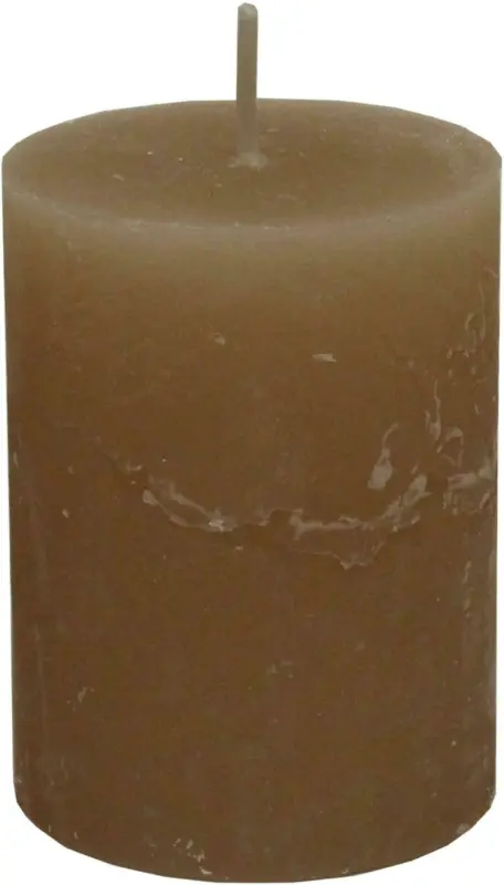 Stumpenkerze Lia in Sandfarben