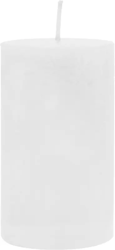 Stumpenkerze Lia in Weiß