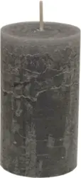 Stumpenkerze Lia in Grau