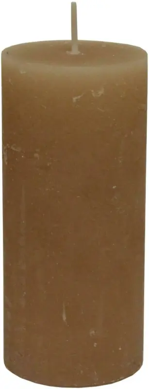 Stumpenkerze Lia in Sandfarben