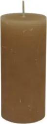 Stumpenkerze Lia in Sandfarben