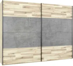 Schwebetürenschrank in Eichefarben