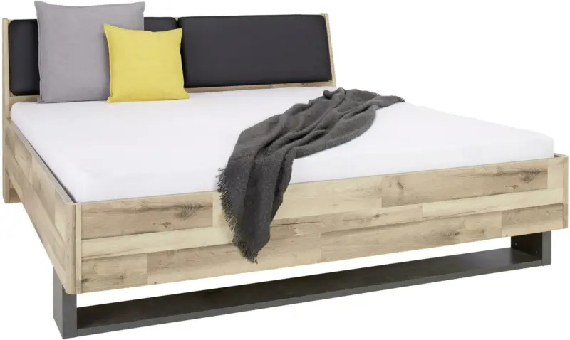 Bett in Eichefarben ca. 180x200cm