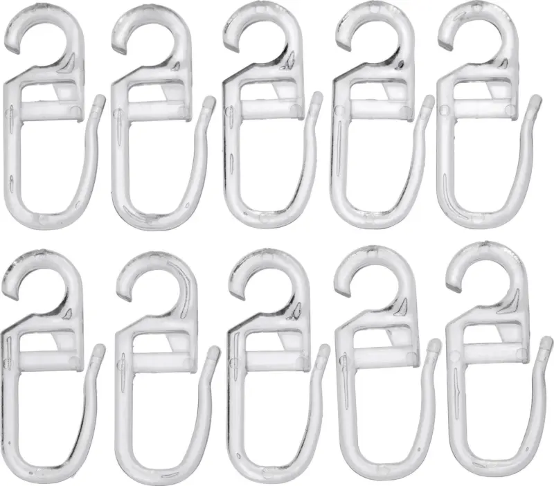 Faltenhaken Anni in Klar 10 Stk.