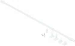 Vitragenstange Aura in Weiß ca. 85cm