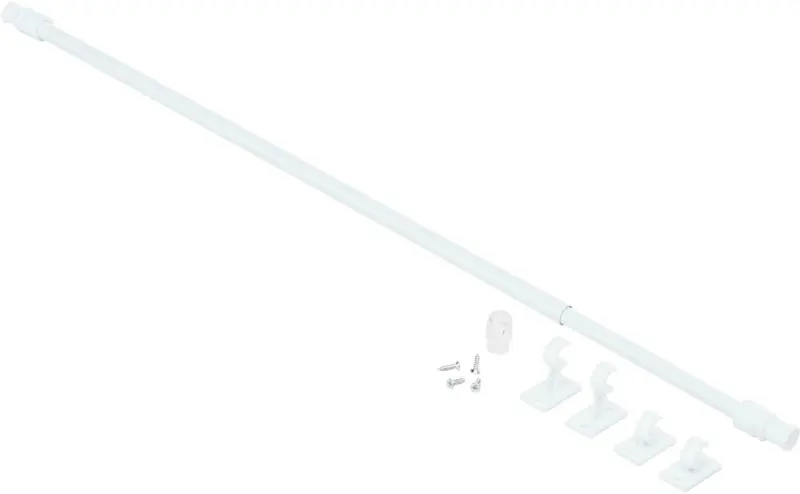 Vitragenstange Aura in Weiß ca. 85cm