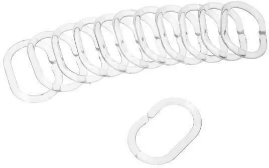 Duschvorhangringe Robbie in Klar Ø ca. 5cm