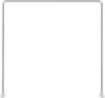 mömax Duschvorhangstange Hilde in Silber ca. 91cm