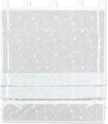 Bändchenrollo Romantic in Weiß ca. 100x140cm
