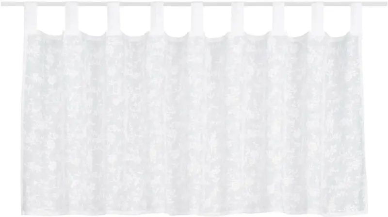 Kurzgardine Raphaela in Weiß