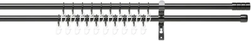 Vorhangenstangenset Joo aus Metall ca. 130-240cm