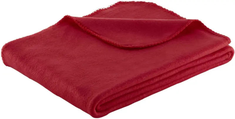 Fleecedecke Beatrix in Rot ca. 130x160cm
