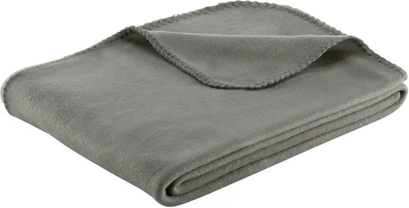 Fleecedecke Beatrix in Grau ca. 130x160cm