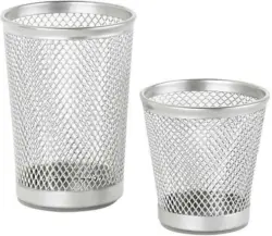 Stiftehalter aus Metall in Silber