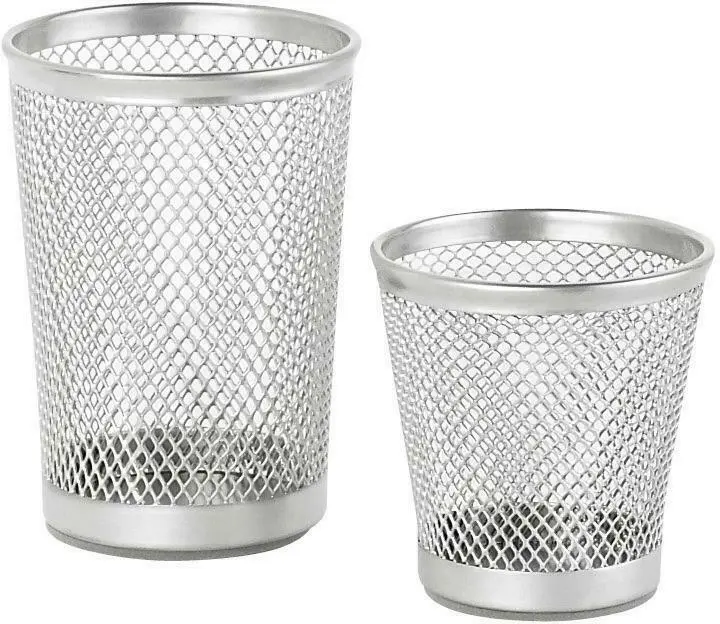 Stiftehalter aus Metall in Silber