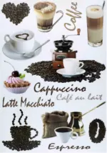 mömax Dornbirn - Ihr Trendmöbelhaus in Dornbirn Dekosticker Kaffee in Braun, 2-teilig