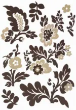 mömax Dornbirn - Ihr Trendmöbelhaus in Dornbirn Dekosticker Blumen in Braun/Beige