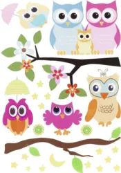 Dekosticker Ilvy in Bunt