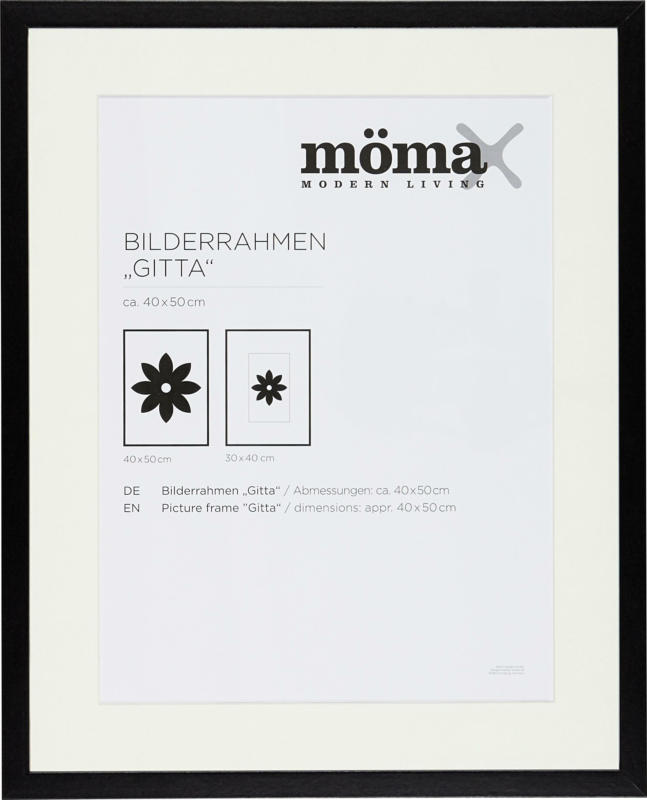 Bilderrahmen Gitta in Schwarz ca. 40x50cm