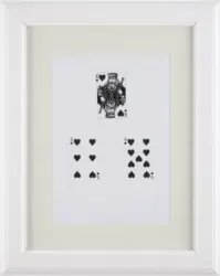 Bilderrahmen Provence in Weiß ca. 30x40x2cm