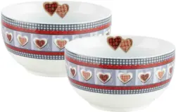 Müslischalenset Heidi aus Porzellan, 2-teilig