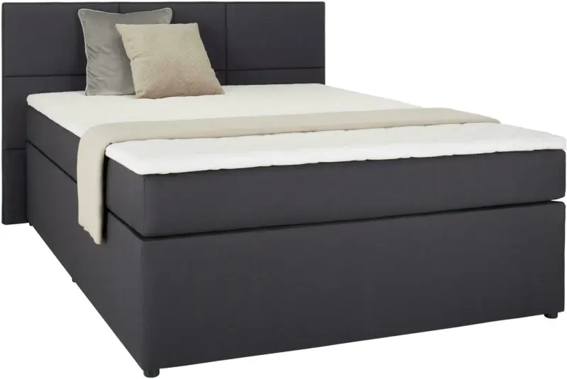 Boxbett in Anthrazit ca. 140x200cm