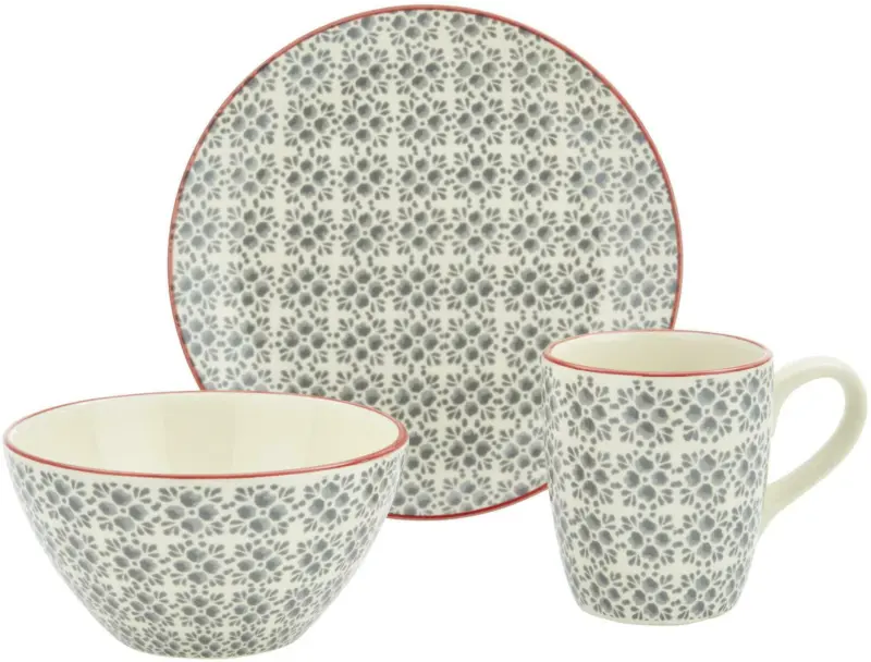 Geschirrset Mosaico, 3-teilig