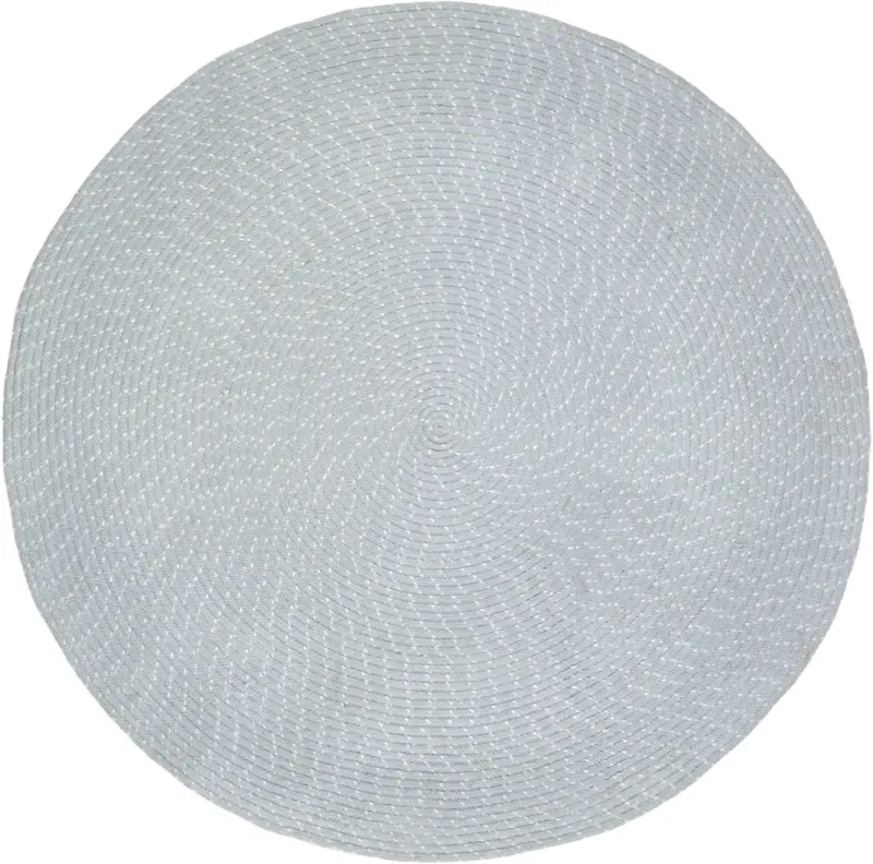 Handwebteppich Manila 1 in Grau Ø ca. 100cm