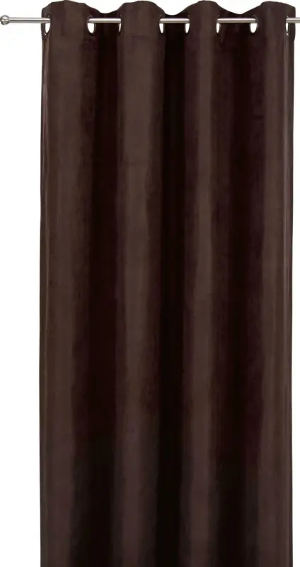 Fertigvorhang Velours in Braun ca. 140x245cm