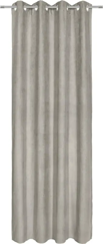 Ösenschal Velours in Grau ca. 140x245cm