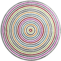 Kinderteppich Lollipop in Bunt Ø ca. 80cm