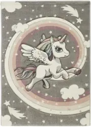 Kinderteppich Unicorn in Multicolor ca. 100x150cm