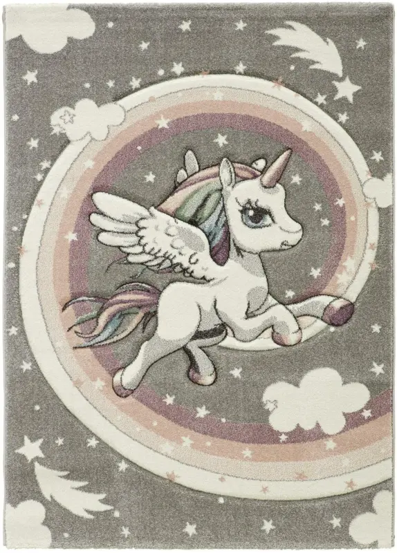 Kinderteppich Unicorn in Multicolor ca. 100x150cm