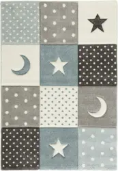 Kinderteppich Mickey Blau/Grau ca. 100x150cm