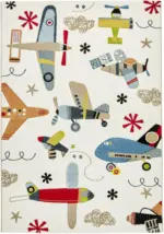 mömax Dornbirn - Ihr Trendmöbelhaus in Dornbirn Kinderteppich Flugzeug in Bunt ca. 120x170cm