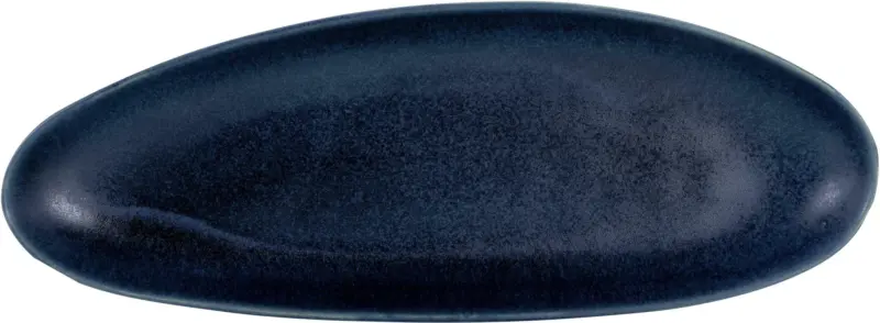 Servierplatte Gourmet aus Steinzeug in Blau