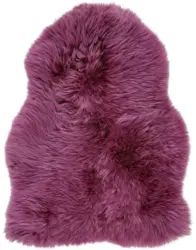 Schaffell Emma in Violett ca. 60x45cm