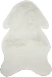 Kunstfell Marlene in Weiß ca. 90x60cm