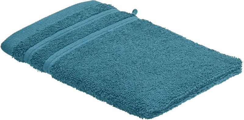 Waschhandschuh Melanie in Petrol ca. 16x21cm