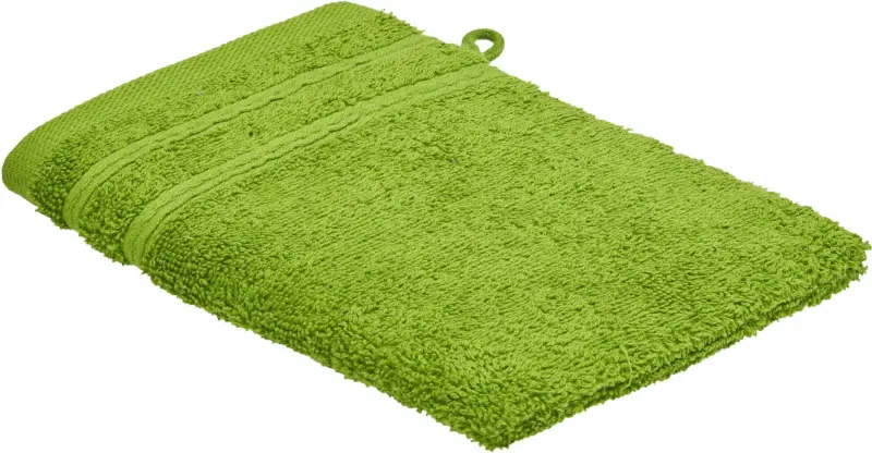Waschhandschuh Melanie in Grün ca. 16x21cm