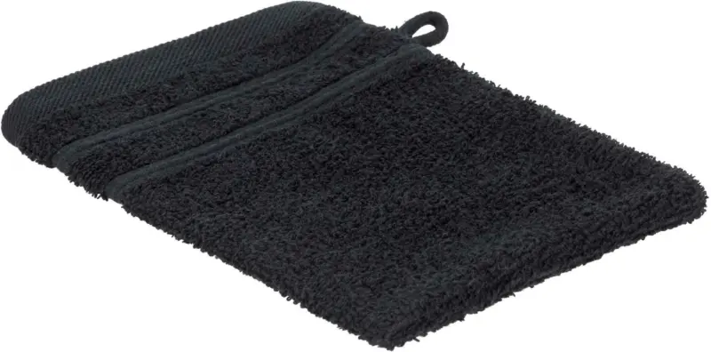 Waschhandschuh Melanie in Schwarz