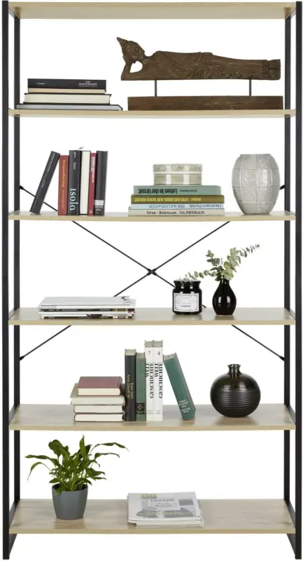 Regal Schwarz/Sonoma Eiche