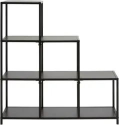 Raumteiler aus Metall in Schwarz